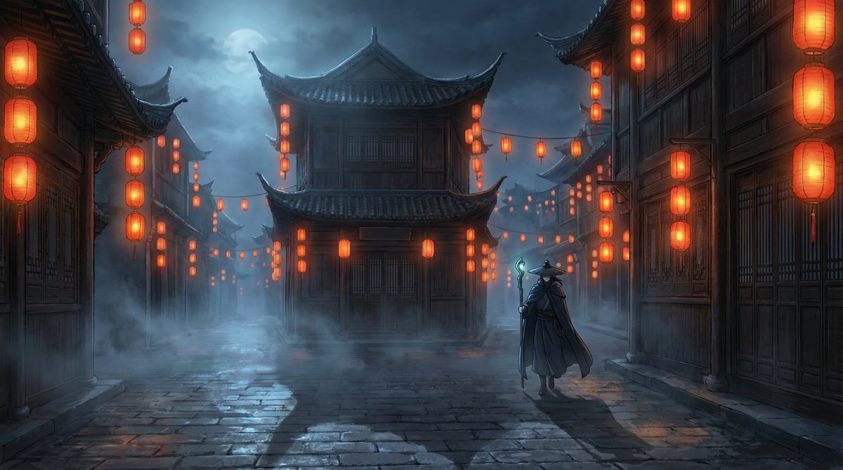 糖心vlog原创视频-夜行古城